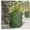 Image de Jardinière vert olive hexagone 46x40x45 cm acier, jardinière de fleurs, jardinière de patio, jardinière de jardin, 851114
