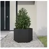 Image de Jardinière noir hexagone 69x60x45 cm acier, jardinière de fleurs, jardinière de patio, jardinière de jardin, 851122