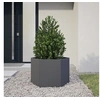 Image de Jardinière anthracite hexagone 69x60x45 cm acier, jardinière de fleurs, jardinière de patio, jardinière de jardin, 851124