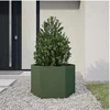 Image de Jardinière vert olive hexagone 69x60x45 cm acier, jardinière de fleurs, jardinière de patio, jardinière de jardin, 851125