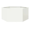 Image de Jardinière blanc hexagone 104x90x45 cm acier