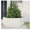 Image de Jardinière blanc hexagone 138x120x45 cm acier, jardinière de fleurs, jardinière de patio, jardinière de jardin, 851137
