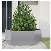 Image de Jardinière hexagone 138x120x45 cm acier galvanisé, jardinière de fleurs, jardinière de patio, jardinière de jardin, 851141