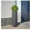 Image de Jardinières 2 pcs anthracite triangulaire 30x26x75 cm acier