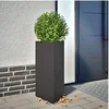 Image de Jardinière noir triangulaire 40x34,5x70 cm acier
