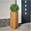 Image de Jardinières 2 pcs triangulaire acier résistant aux intempéries 851170