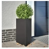 Image de Jardinière noir triangulaire 50x43x75 cm acier 851171
