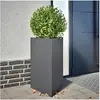 Image de Jardinières 2 pcs anthracite triangulaire 50x43x75 cm acier 851176