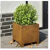 Image de Jardinières 2 pcs 30x30x30 cm acier corten, planteur, jardinière de patio, bac à fleurs, jardinière d'extérieur, 851198