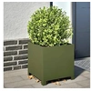 Image de Jardinières 2 pcs vert olive 40x40x40 cm acier, planteur, jardinière de patio, bac à fleurs, jardinière d'extérieur, 851206