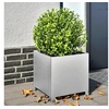 Image de Jardinières 2 pcs 40x40x40 cm acier galvanisé, planteur, jardinière de patio, bac à fleurs, jardinière d'extérieur, 851210