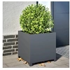 Image de Jardinière anthracite 50x50x50 cm acier, planteur, jardinière de patio, bac à fleurs, jardinière d'extérieur, boîte à 851215