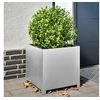 Image de Jardinière 50x50x50 cm acier galvanisé, planteur, jardinière de patio, bac à fleurs, jardinière d'extérieur 851218