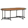 Image de Table basse 110x55x40 cm bois massif d'acacia, table latérale, table de salon, table d'accent, bout de canapé, table 4013498