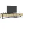 Image de Meuble TV chêne sonoma 210x35x41 cm bois d'ingénierie, support TV, buffet TV, meuble multimédia, banc TV, meuble 3300791