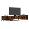 Image de Meuble TV chêne fumé 240x35x41 cm bois d'ingénierie, support TV, buffet TV, meuble multimédia, banc TV, meuble hifi, 3300797