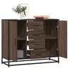 Image de Buffet chêne marron 92x35x76 cm Bois d'ingénierie, meuble de rangement, meuble de rangement de cuisine, meuble de 3300829