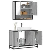 Image de Ensemble de meubles de salle de bain 2 pcs Sonoma gris