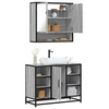 Image de Ensemble de meubles de salle de bain 2 pcs Sonoma gris