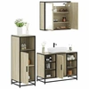 Image de Ensemble de meubles de salle de bain 3 pcs chêne sonoma, armoire de salle de bain, placard de salle de bain, meuble 3300971
