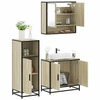 Image de Ensemble de meubles de salle de bain 3 pcs chêne sonoma