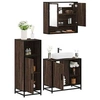 Image de Ensemble de meubles de salle de bain 3 pcs Chêne marron, armoire de salle de bain, placard de salle de bain, meuble 3300999