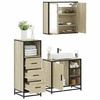 Image de Ensemble de meubles de salle de bain 3 pcs chêne sonoma, armoire de salle de bain, placard de salle de bain, meuble 3301026