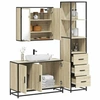Image de Ensemble de meubles de salle de bain 3 pcs chêne sonoma