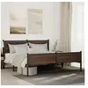 Image de Cadre de lit métal avec tête de lit et pied de lit 160x200 cm, lit double, meuble de chambre à coucher, lit d'invité, 3301414