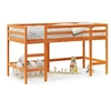 Image de Kinderhoogslaper met ladder 80x200 cm massief grenenhout bruin852397