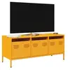 Image de Meuble TV jaune moutarde 101,5x39x43,5 cm acier laminé à froid