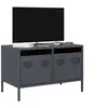 Image de Meuble TV anthracite 68x39x43,5 cm acier laminé à froid