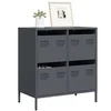Image de Buffet anthracite 68x39x73,5 cm acier laminé à froid, meuble de rangement, meuble de rangement de cuisine, meuble de 851258