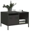 Image de Table basse noir 68,5x50x43,5 cm acier laminé à froid 851280