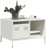 Image de Table basse blanc 68,5x50x43,5 cm acier laminé à froid 851285