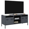 Image de Meuble TV anthracite 101,5x39x43,5 cm acier laminé à froid, support TV, buffet TV, armoire hifi, banc TV, armoire en 851300