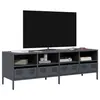 Image de Meuble TV anthracite 135x39x43,5 cm acier laminé à froid, support TV, buffet TV, armoire hifi, banc TV, armoire en 851330