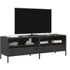 Image de Meuble TV noir 135x39x43,5 cm acier laminé à froid 851334