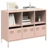 Image de Buffet rose 101,5x39x73,5 cm acier laminé à froid
