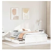 Image de Bedframe zonder matras massief grenenhout wit 140x190 cm3301681