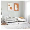 Image de Lit de jour avec tiroirs sans matelas 90x190 cm bois massif 3302107