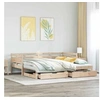 Image de Lit de jour et lit gigogne et tiroirs 90x190 cm bois pin massif, canapé-lit, lit d'invité, lit de jour en bois, lit 3302235