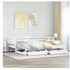 Image de Lit de jour et lit gigogne et tiroirs 90x190 cm bois pin massif, canapé-lit, lit d'invité, lit de jour en bois, lit 3302236