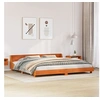 Image de Bedframe zonder matras massief grenenhout wasbruin 200x200 cm3302269