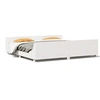 Image de Bedframe zonder matras massief grenenhout wit 200x200 cm3302271