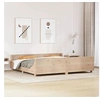 Image de Cadre de lit avec tête de lit 180x200 cm bois de pin massif, lit, mobilier de chambre à coucher, lit en bois, lit 3302273
