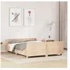 Image de Cadre de lit avec tête de lit 150x200 cm bois de pin massif, lit, mobilier de chambre à coucher, lit en bois, lit 3302279