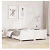 Image de Cadre de lit avec tête de lit blanc 140x200 cm bois pin massif, lit, mobilier de chambre à coucher, lit en bois, lit 3302283