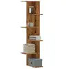Image de Etagère d'angle murale vieux bois bois d'ingénierie, étagère d'angle, étagère suspendue, étagère murale suspendue, 852634