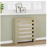 Image de Cache-radiateur chêne sonoma 78x20x82 cm bois d'ingénierie, bouchon de radiateur, cache-radiateur haut, radiateur à 852683